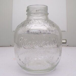 Martinelli's Gold Medal Apple Juice Glass Jar Empty Bottle w/No Lid